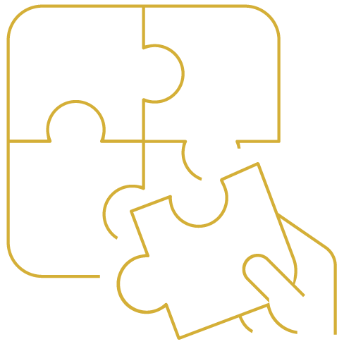 Gold icon for adaptive, founder-led marketing strategies for boutique hotels